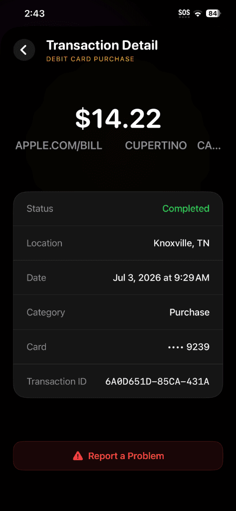 Transaction Detail